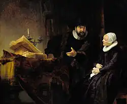 Portrait of Anslo and his wife, by Rembrandt.