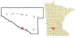 Location of Morton, Minnesota