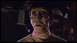 Christopher Lee as the creature in The Curse of Frankenstein (1957)