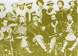 Revolutionary officers and soldiers under Timoteo Aparicio, 1871.