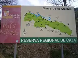 Map of the Natural Reserve at Rihonor de Castilla