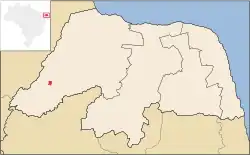 Location of Viçosa in the State of Rio Grande do Norte
