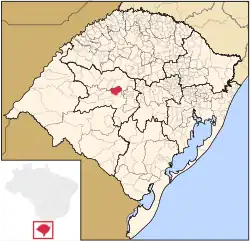 Location within Rio Grande do Sul