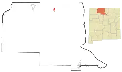 Location of Chama in New Mexico