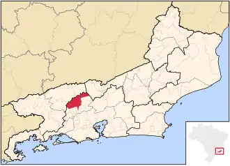 Location in Rio de Janeiro