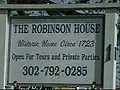 Robinson House Sign on Naamans Road, Claymont, DE