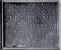 RIB 2142. Funerary inscription for Nectovelius. George MacDonald calls in no. 55 in the 2nd edition of his book The Roman Wall in Scotland.[31]