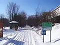 "Axe 1" of the Route Verte in the Lennoxville borough of Sherbrooke, used in the winter for cross-country skiing and snowshoeing.