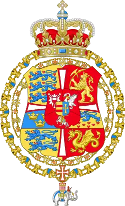 Coat of arms (1699–1814) of Denmark Norway