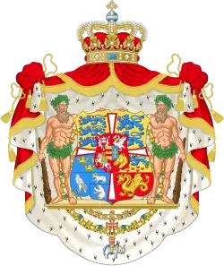 Royal coat of arms of Denmark of Danish West Indies