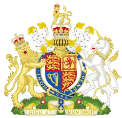 Coat of arms of United Kingdom (1952–1960)