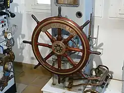 Clemencau's ship's wheel