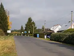 Main road in Stará Rudná