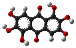 Ball-and-stick model of rufigallol