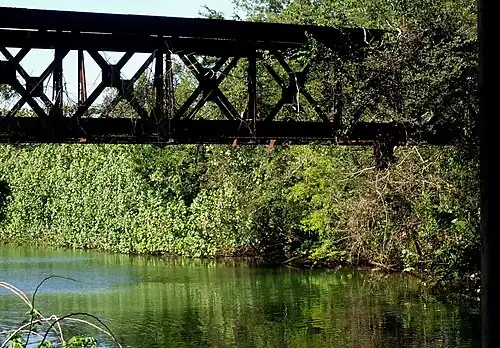 Ruins of an old bridge over Guajataca River