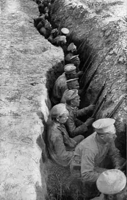 Image 42Russian troops in trenches awaiting a German attack (from Russian Revolution)