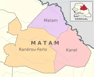 Location in the Matam region