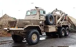 SAMIL 100 Kwevoel (mine protected cab) recovery vehicle