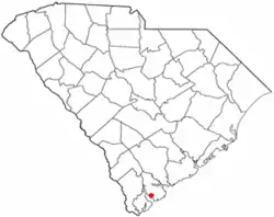 Location of Parris Island, South Carolina