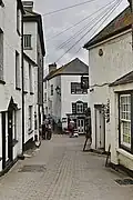 Narrow street in Port Isaac