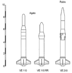 Agate and Rubis rockets