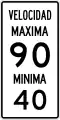 R-2-7 Maximum and minimum speed limit