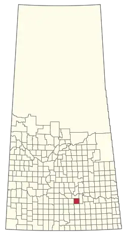 Location of the RM of Sherwood No. 159 in Saskatchewan