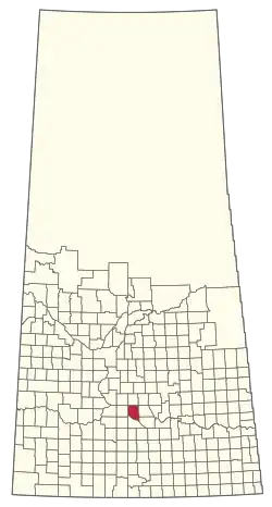 Location of the RM of Craik No. 222 in Saskatchewan