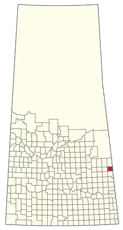 Location of the RM of St. Philips No. 301 in Saskatchewan