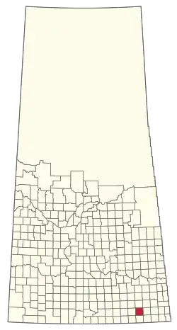 Location of the RM of Benson No. 35 in Saskatchewan