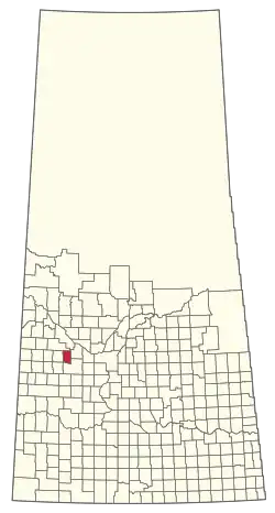 Location of the RM of Rosemount No. 378 in Saskatchewan