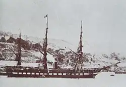 Novara in 1864 at Martinique