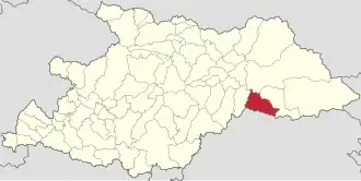 Location in Maramureș County