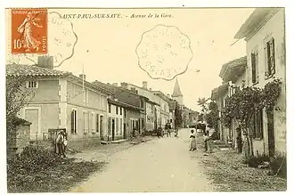 The Avenue de la Gare around in 1910.
