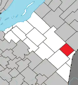 Location within Montmagny RCM