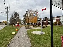 Church, presbytery and Town hall, Principale St. (route 354)