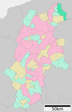 Location of Sakae in Nagano Prefecture