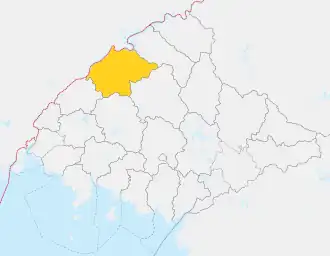 Location of Sakju County