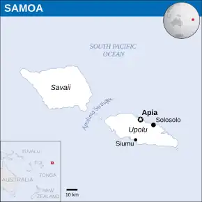 Samoa Map