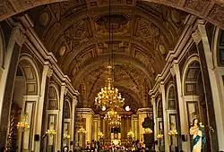 Interior of San Agustin Church, a National Cultural Treasure