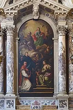 Padre Celeste con santi Pietro Antonio Novelli