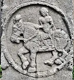 Foreigner on a horse, c. 115 BCE.[43]