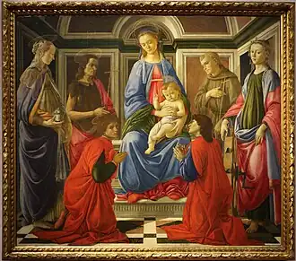 Sant'Ambrogio Altarpiece, c. 1470–72, Uffizi, Florence, a sacra conversazione