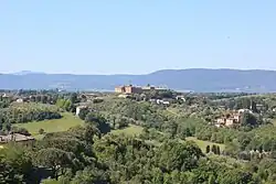 View of the monastery of Sant'Eugenio in Costafabbri