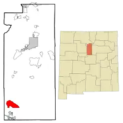 Location of Cedar Grove, New Mexico