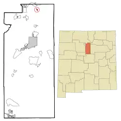 Location of Cundiyo, New Mexico