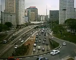 Traffic on Avenida Prestes Maia