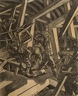 David Bomberg's Sappers at Work: Canadian Tunnelling Company, R14, St Eloi; 1918.[154]