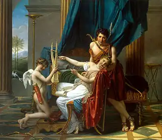 Neoclassicism: Sappho and Phaon by Jacques-Louis David (1809)