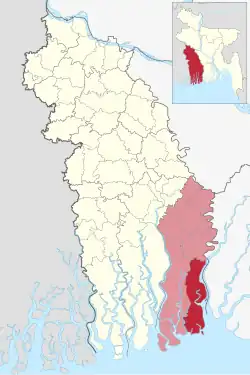 Location of Sarankhola